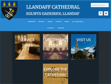 Tablet Screenshot of llandaffcathedral.org.uk